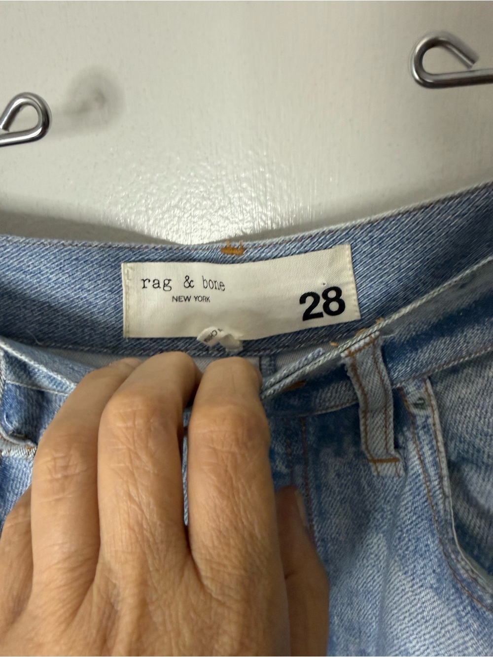 Rag & bone Miramar liquid faux denim midi skirt. 28 - Picture 4 of 7